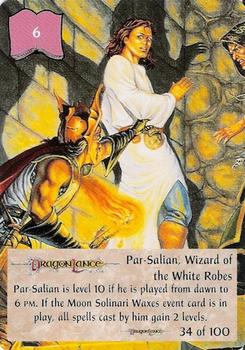 1994 TSR Spellfire Master the Magic - Dragonlance #34 Par-Salian, Wizard of the White Robes Front