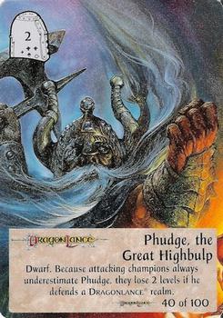 1994 TSR Spellfire Master the Magic - Dragonlance #40 Phudge, the Great Highblup Front