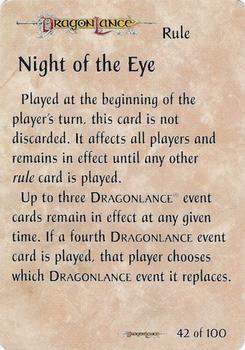 1994 TSR Spellfire Master the Magic - Dragonlance #42 Night of the Eye Front