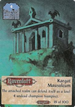 1994 TSR Spellfire Master the Magic - Ravenloft #18 Kargat Mausoleum Front