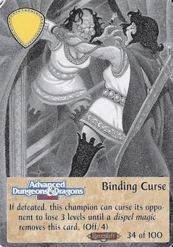 1994 TSR Spellfire Master the Magic - Ravenloft #34 Binding Curse Front