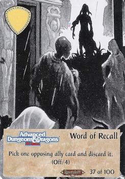 1994 TSR Spellfire Master the Magic - Ravenloft #37 Word of Recall Front