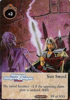 1994 TSR Spellfire Master the Magic - Ravenloft #59 Sun Sword Front