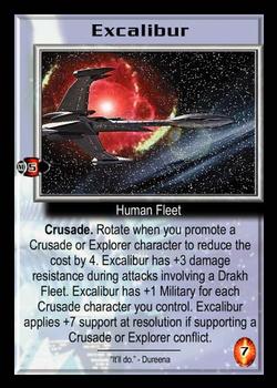 2000 Precedence Babylon 5 Crusade #NNO Excalibur Front