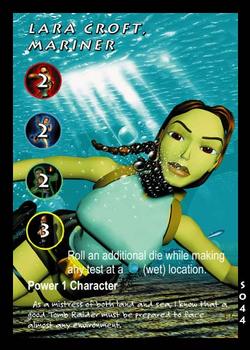 1999 Precedence Tomb Raider Slippery When Wet #S044 Lara Croft, Mariner Front