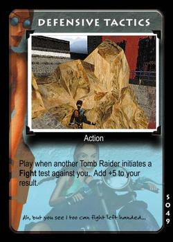 1999 Precedence Tomb Raider Slippery When Wet #S049 Defensive Tactics Front