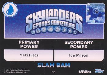 2012 Skylander Giants European Edition #36 Slam Bam Back