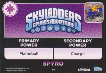2012 Skylander Giants European Edition #37 Spyro Back