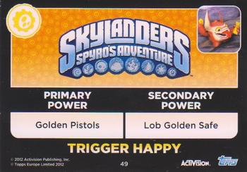 2012 Skylander Giants European Edition #49 Trigger Happy Back