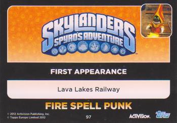 2012 Skylander Giants European Edition #97 Fire Spell Punk Back