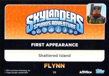 2012 Skylander Giants European Edition #111 Flynn Back