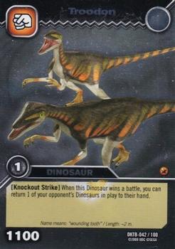 2008 Upper Deck Dinosaur King Series 2: Colossal Team Battle #42 Troodon Front