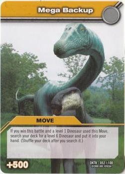2008 Upper Deck Dinosaur King Series 2: Colossal Team Battle #52 Mega Backup Front