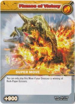 2008 Upper Deck Dinosaur King Series 2: Colossal Team Battle #54 Flames of Victory Front