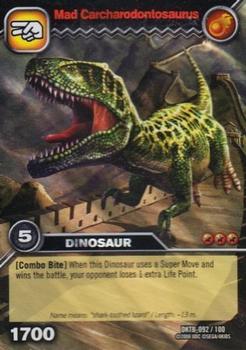 2008 Upper Deck Dinosaur King Series 2: Colossal Team Battle #92 Mad Carcharodontosaurus Front
