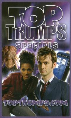 2007 Top Trumps Specials Doctor Who #NNO Cyber Army Back