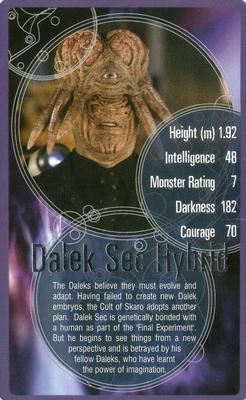 2007 Top Trumps Specials Doctor Who #NNO Dalek Sec Hybrid Front