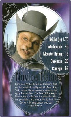 2007 Top Trumps Specials Doctor Who #NNO Novice Hame Front
