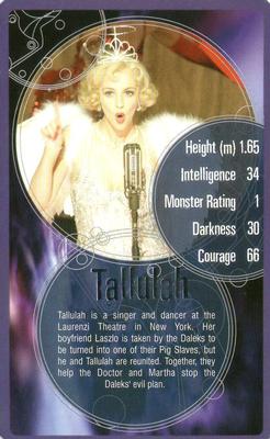 2007 Top Trumps Specials Doctor Who #NNO Tallulah Front