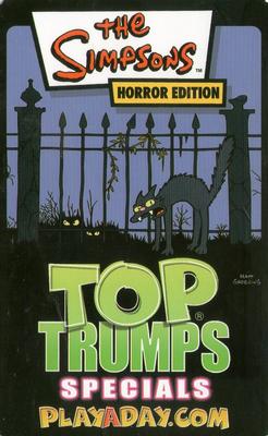 2003 Top Trumps Specials The Simpsons Horror Edition #NNO Count Krusty Back