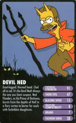 2003 Top Trumps Specials The Simpsons Horror Edition #NNO Devil Ned Front