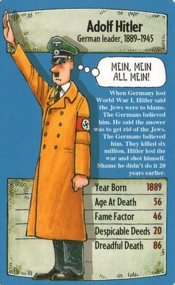 2009 Top Trumps Specials Horrible Histories #NNO Adolf Hitler Front
