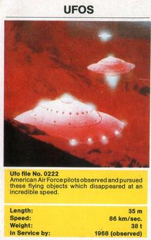 1982 Top Trumps Spacecraft #NNO UFO File No. 0222 Front