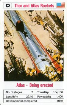 1978-81 Ace Trumps Space Rockets #C3 Atlas - Being erected Front