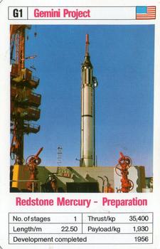 1978-81 Ace Trumps Space Rockets #G1 Redstone Mercury - Preparation Front