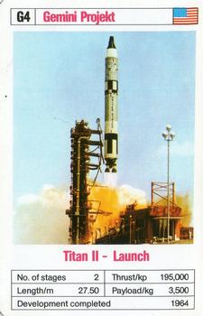 1978-81 Ace Trumps Space Rockets #G4 Titan 2 - Laiunch Front