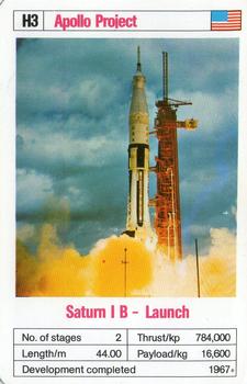 1978-81 Ace Trumps Space Rockets #H3 Saturn 1 B - Launch Front