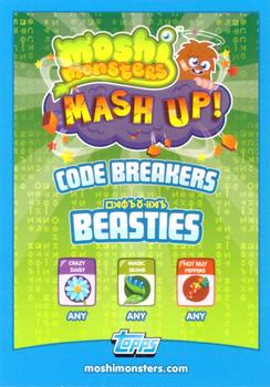 2012 Topps Moshi Monsters Mash Up Code Breakers #1 Humphrey Back
