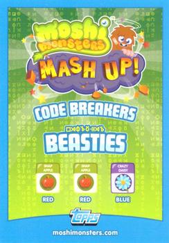 2012 Topps Moshi Monsters Mash Up Code Breakers #3 Burnie Back