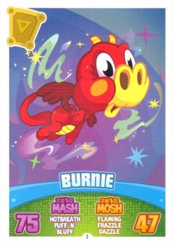 2012 Topps Moshi Monsters Mash Up Code Breakers #3 Burnie Front