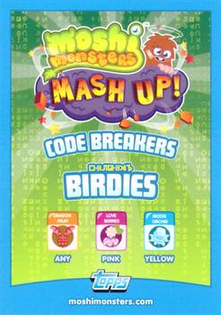 2012 Topps Moshi Monsters Mash Up Code Breakers #6 Prof Purplex Back