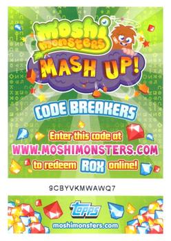 2012 Topps Moshi Monsters Mash Up Code Breakers #157 Puzzle Card Back
