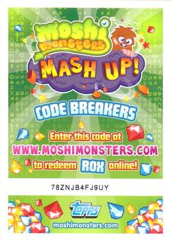 2012 Topps Moshi Monsters Mash Up Code Breakers #169 Puzzle Card Back