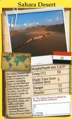 2013 Top Trumps The Wonders of the World #NNO Sahara Desert Front