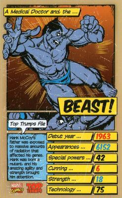 2014 Top Trumps Marvel Who Is The Mightiest? #NNO Beast Front
