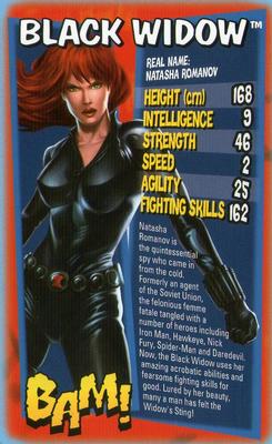 2012 Top Trumps Ultimate Marvel Heroes #NNO Black Widow Front