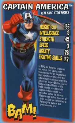 2012 Top Trumps Ultimate Marvel Heroes #NNO Captain America Front