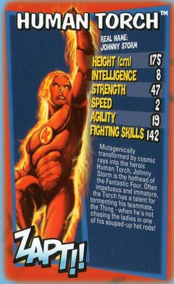 2012 Top Trumps Ultimate Marvel Heroes #NNO Human Torch Front