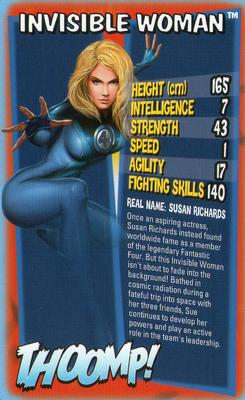 2012 Top Trumps Ultimate Marvel Heroes #NNO Invisible Woman Front
