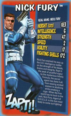 2012 Top Trumps Ultimate Marvel Heroes #NNO Nick Fury Front