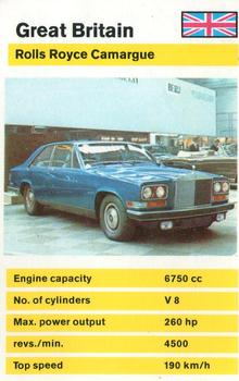 1982 Top Trumps Cars #NNO Rolls Royce Camargue Front