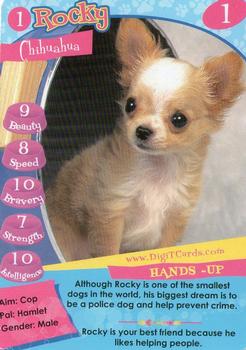 1995 Digit Cards Happy Puppy #1 Rocky Front