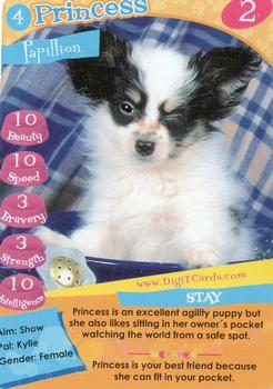 1995 Digit Cards Happy Puppy #4 Princess Front