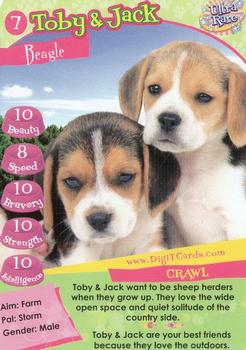 1995 Digit Cards Happy Puppy #7 Toby & Jack Front