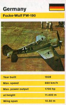 1982 Top Trumps Fighters #NNO Focke-Wulf FW-190 Front