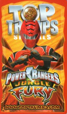 2009 Top Trumps Specials Power Rangers Jungle Fury #NNO Blue Ranger Back